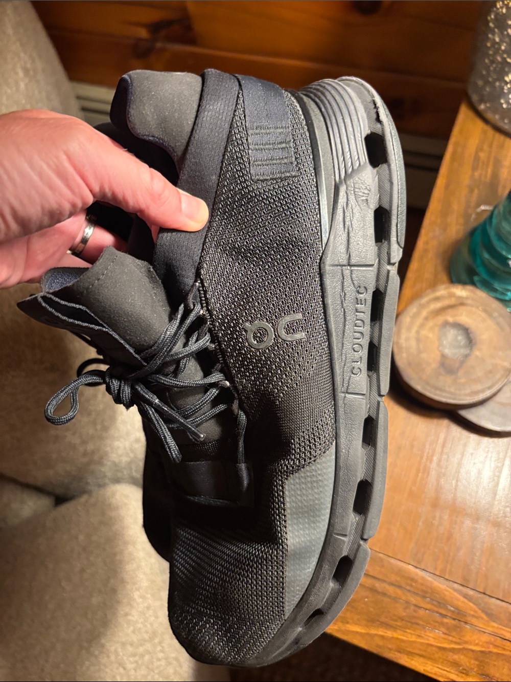 On Running Black Men's Cloudnova Sneakers - Picture 14 of 15